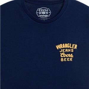 NWT Wrangler x Coors Navy Graphic Tee